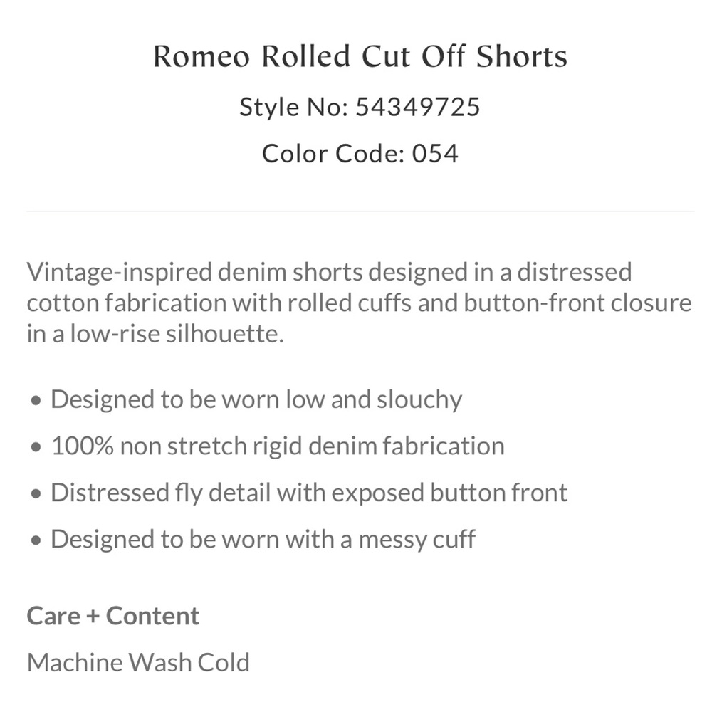 SOLD‼️Romeo Rolled Cut Off Shorts | Mauve Swoon | Size 26 - Picture 9 of 10